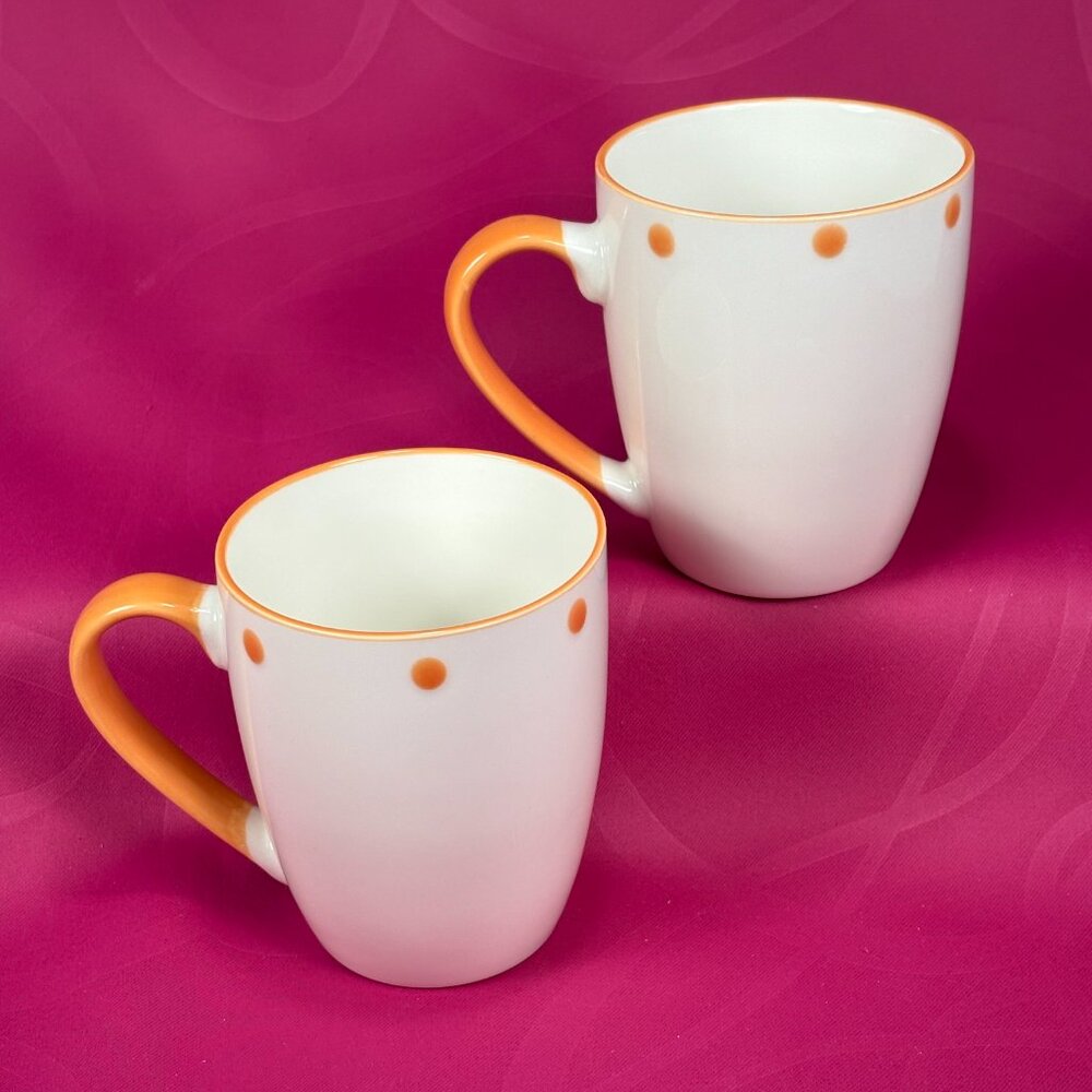 pair of beautiful coffee mugs from abbott porcelain